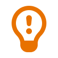 lightbulb with exclamation mark